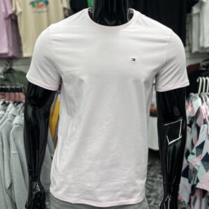Tommy Hilfiger Mini Logo Crew Neck T-Shirt Pink