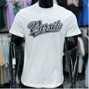 H&M Varsity/New York Graphic T-Shirt White/Black