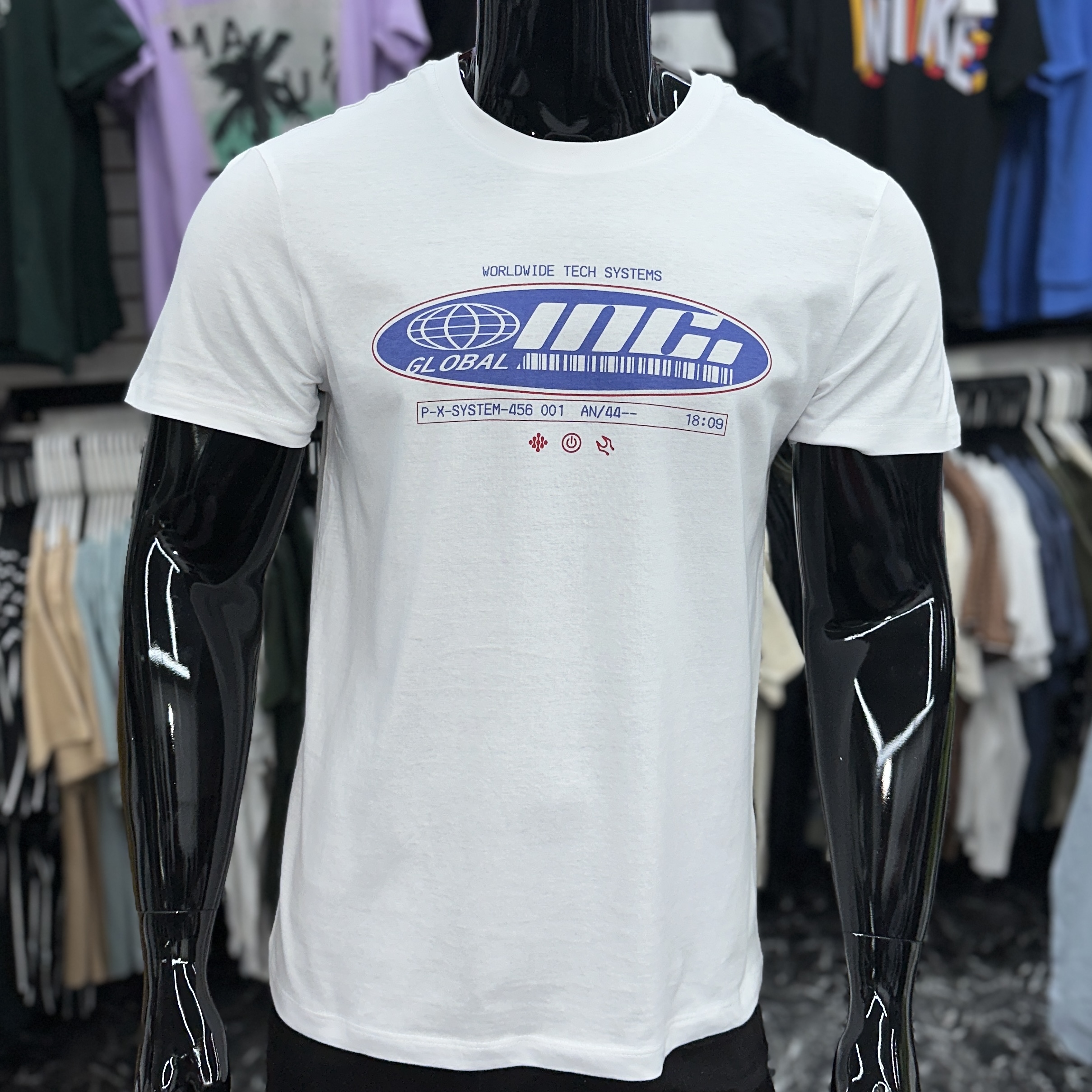 [CLR] Tech Systems Graphic T-Shirt White