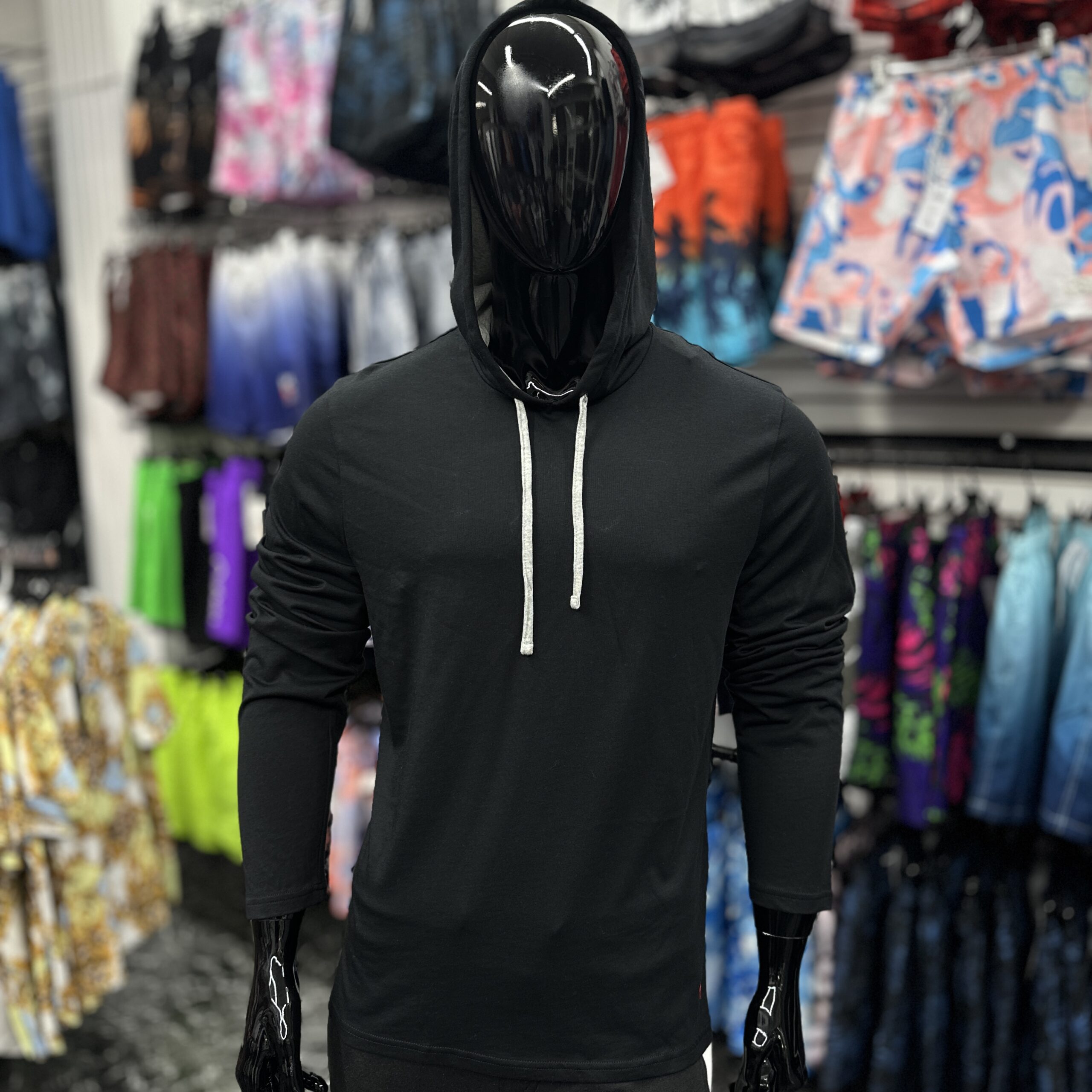 Polo Ralph Lauren Cotton-Blend Jersey Hoodie Black/Grey/Red