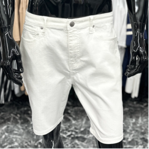 Cornell Slim Denim Shorts White