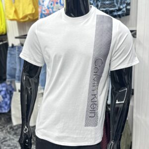 Calvin Klein Vertical Logo Graphic T-Shirt White/Black