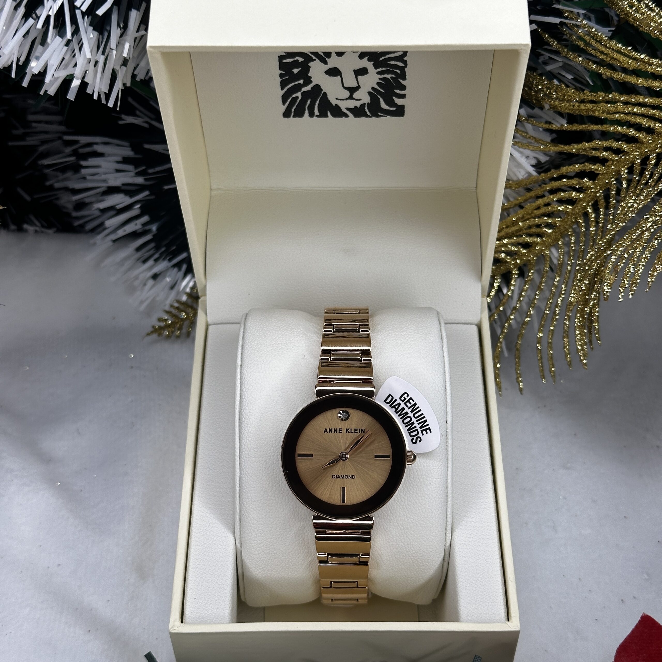 Anne klein genuine diamond collection outlet watch