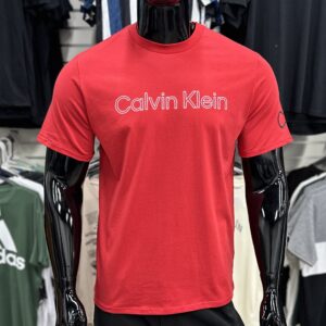 Calvin Klein Printed Logo T-Shirt Red/White