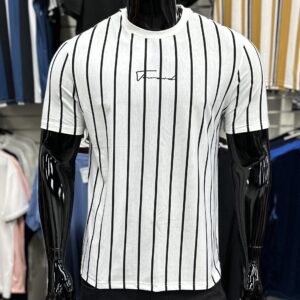 White & Black Stripe T-Shirt