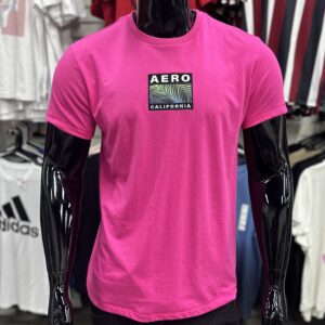 Aero/California Embroidered T-Shirt Pink