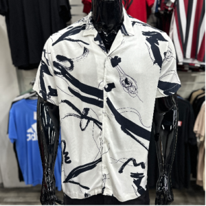 [SALE] LevelTEN Scribble Print Shirt Off White/Deep Blue