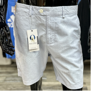 D&F Powder Blue Oxford Shorts
