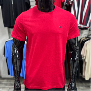 [SALE] Tommy Hilfiger Embroidered Mini Logo T-Shirt Red