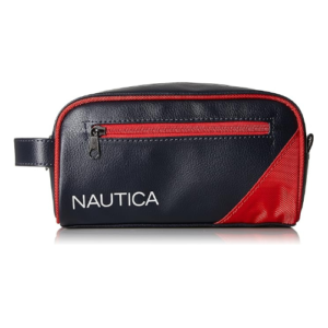 [SALE] Nautica Top Zip Travel Kit Toiletry Bag Blue/Red