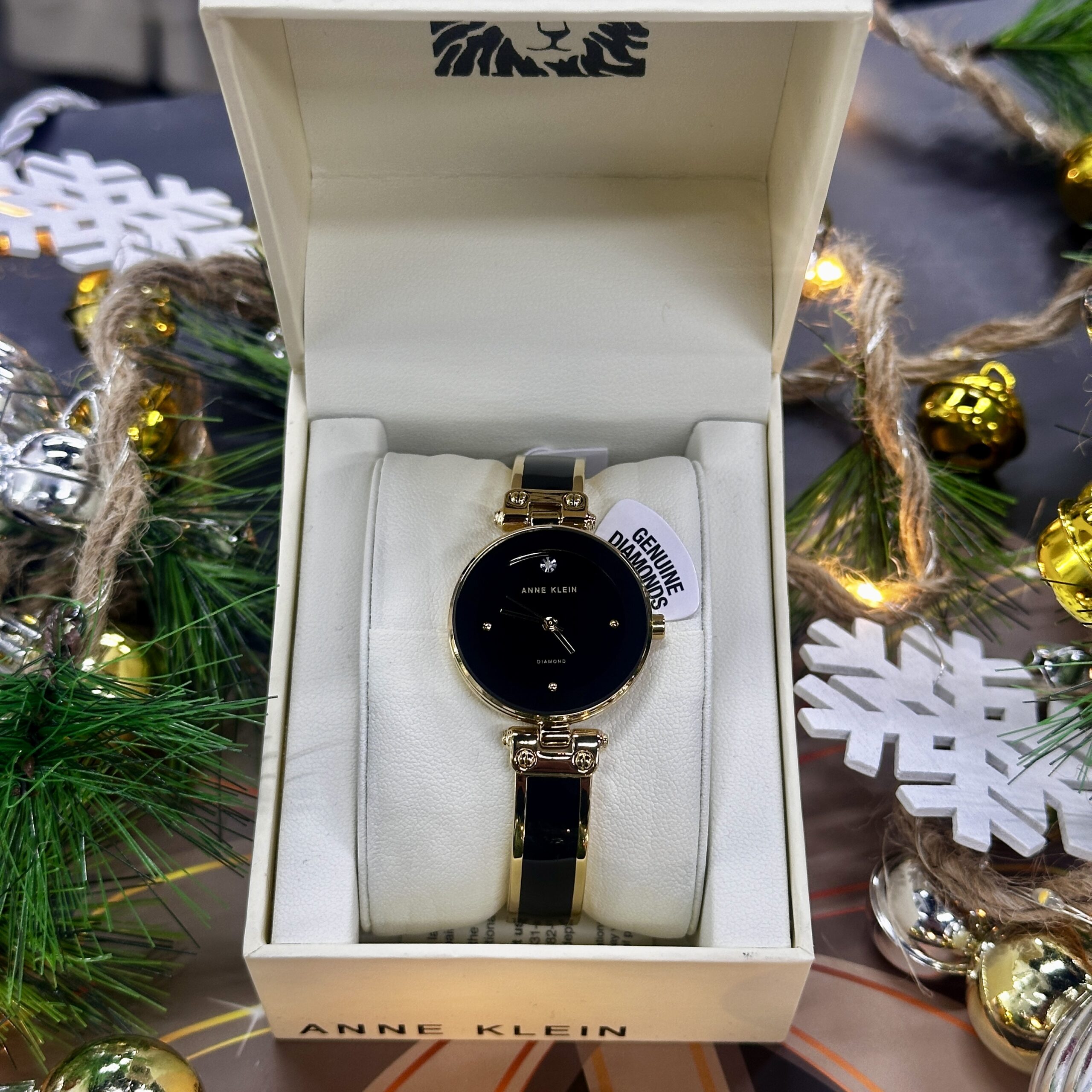 Anne Klein Women\'s Genuine Diamond Dial Bangle Watch NEW In Box Amazon.com: Anne Klein Women main image 3