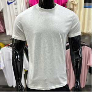 D&F Melange Grey/White Essential T-Shirt