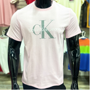 [SALE] Calvin Klein Jeans CK Logo Graphic Print Pink T-Shirt