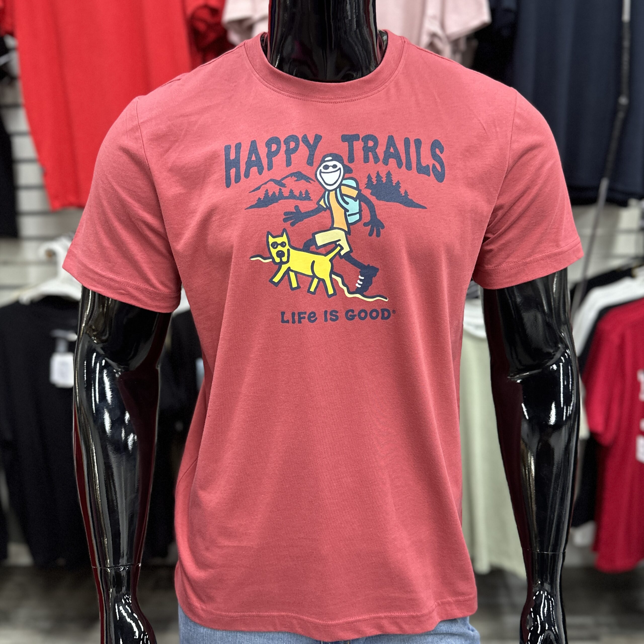 [SALE] Life is Good/Happy Trails Graphic T-Shirt