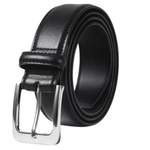 [SALE] Genuine Leather Plain Black Belt