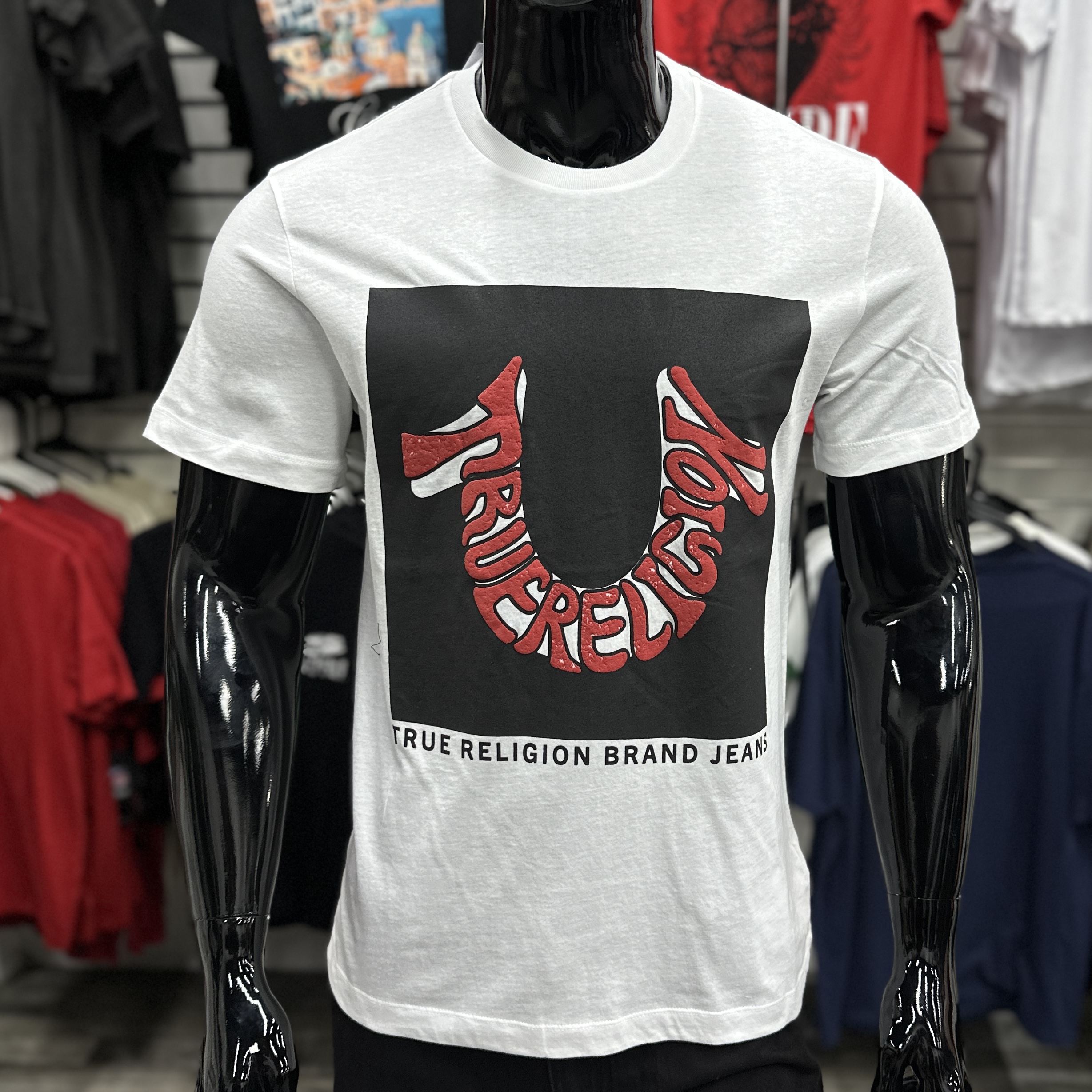 [SALE] True Religion Warped 2 Horseshoe Logo Print T-Shirt