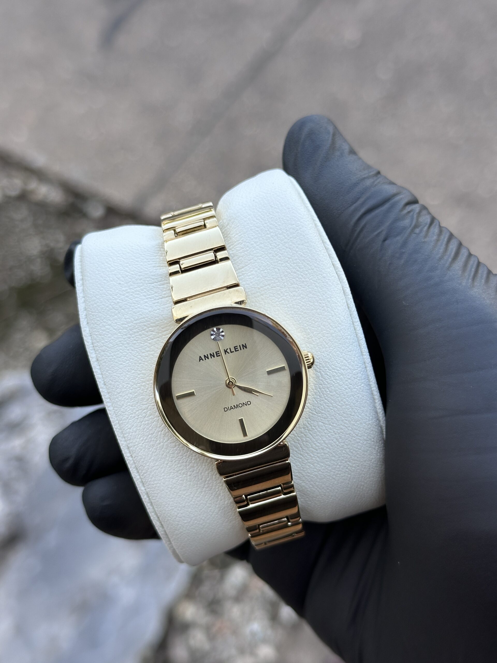 Anne Klein Ladies Watch Diamond Stainless Two Tone Bracelet Sparkle Gold Dial Anne Klein II H20 10/2649 Silver/gold/white Dial/women main image 3