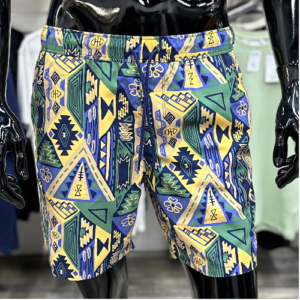 [SALE] Mid Length Abstract Print Swim Shorts