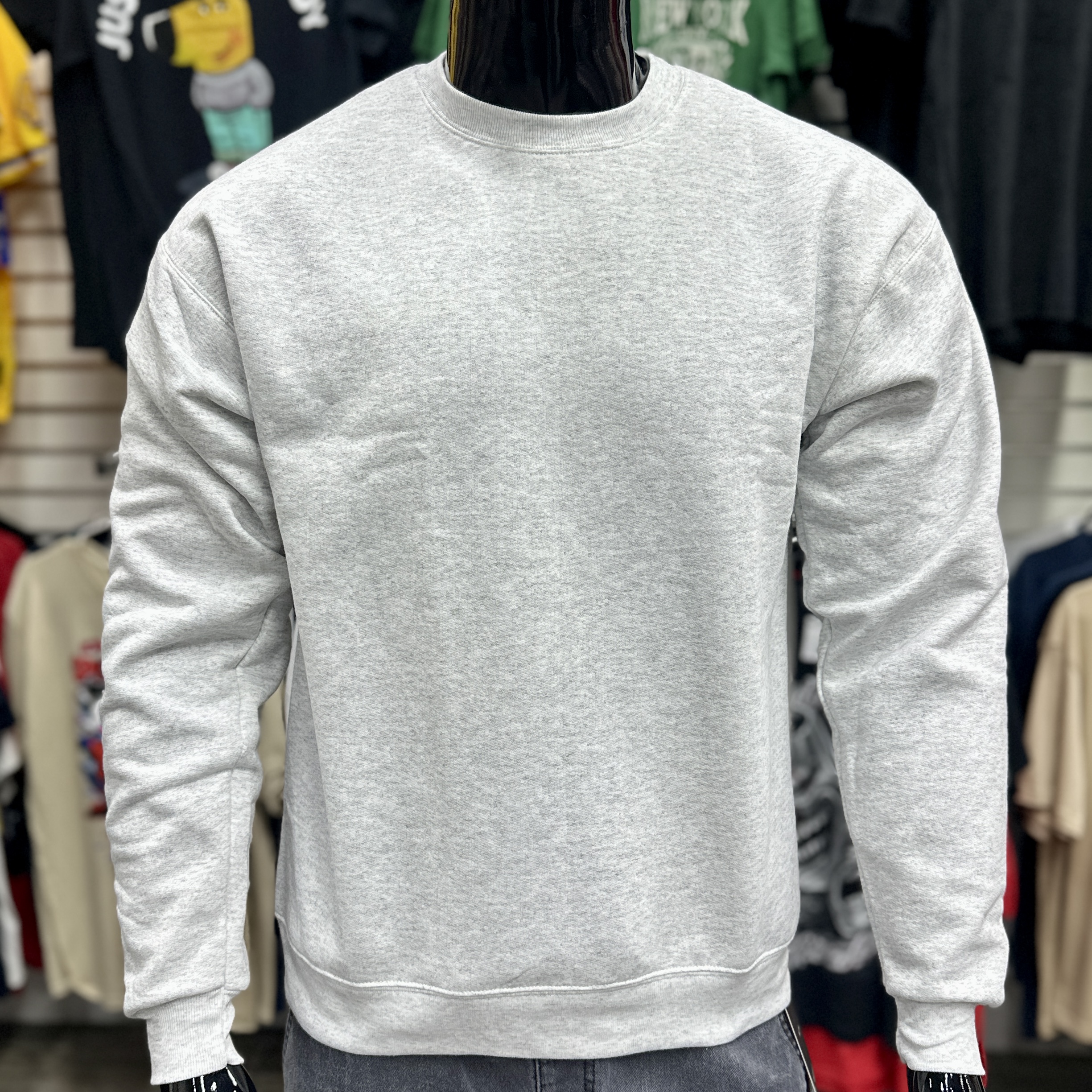 Hanes EcoSmart Fleece Pullover Sweatshirt Ash Grey