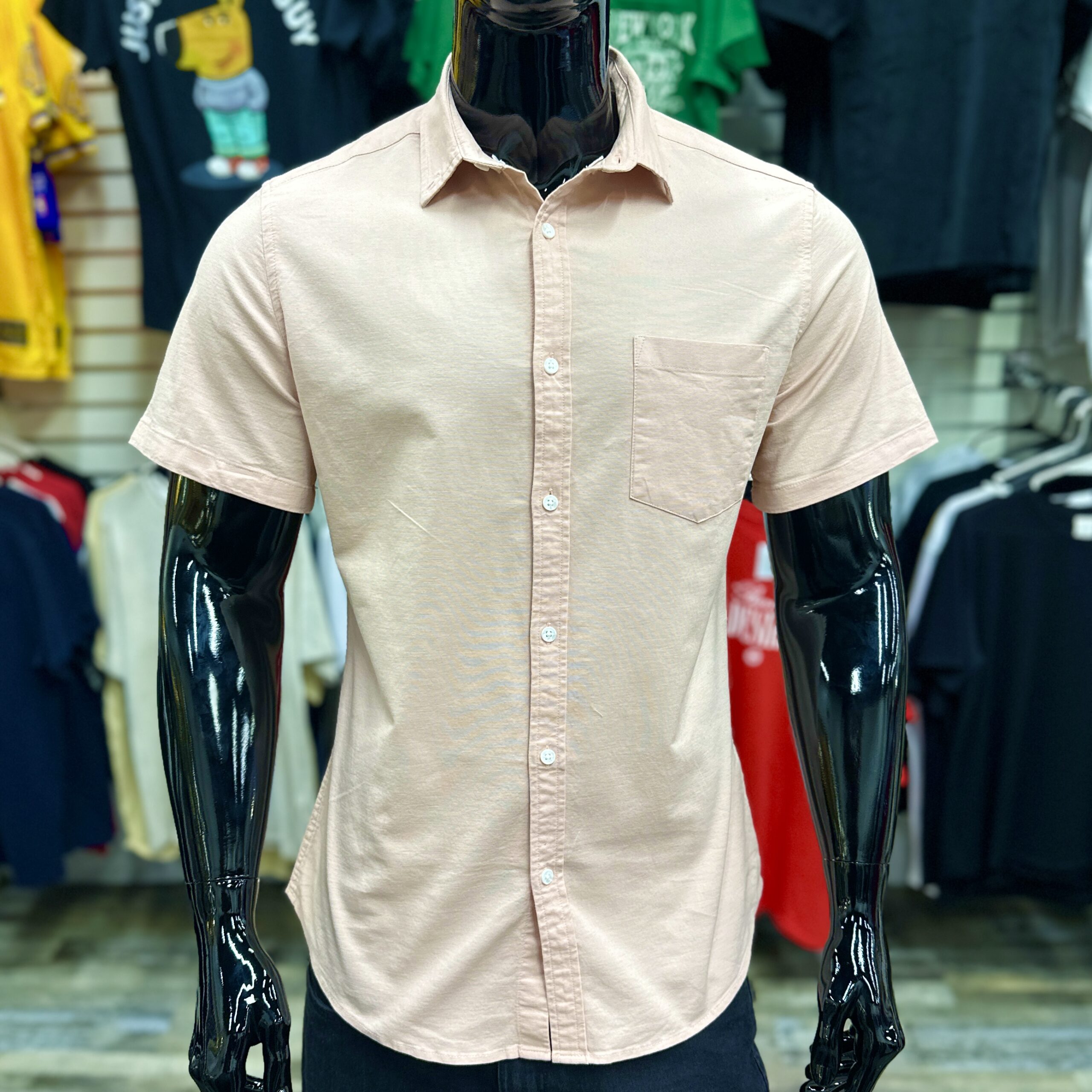 Slim Fit Light Pink Oxford Shirt