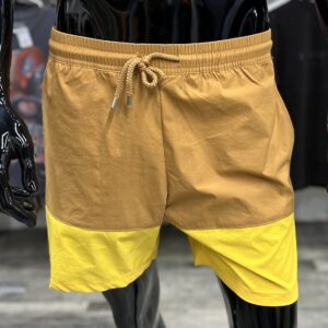 Orange/Yellow Colorblock Swim Trunks