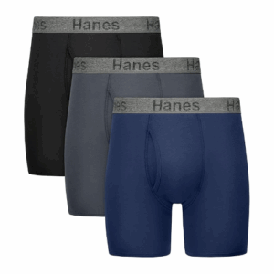 [SALE] Hanes Stay Dry Cotton Stretch Boxers 3PK