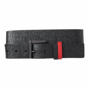 True Religion Horseshoe Logo Embossed Belt