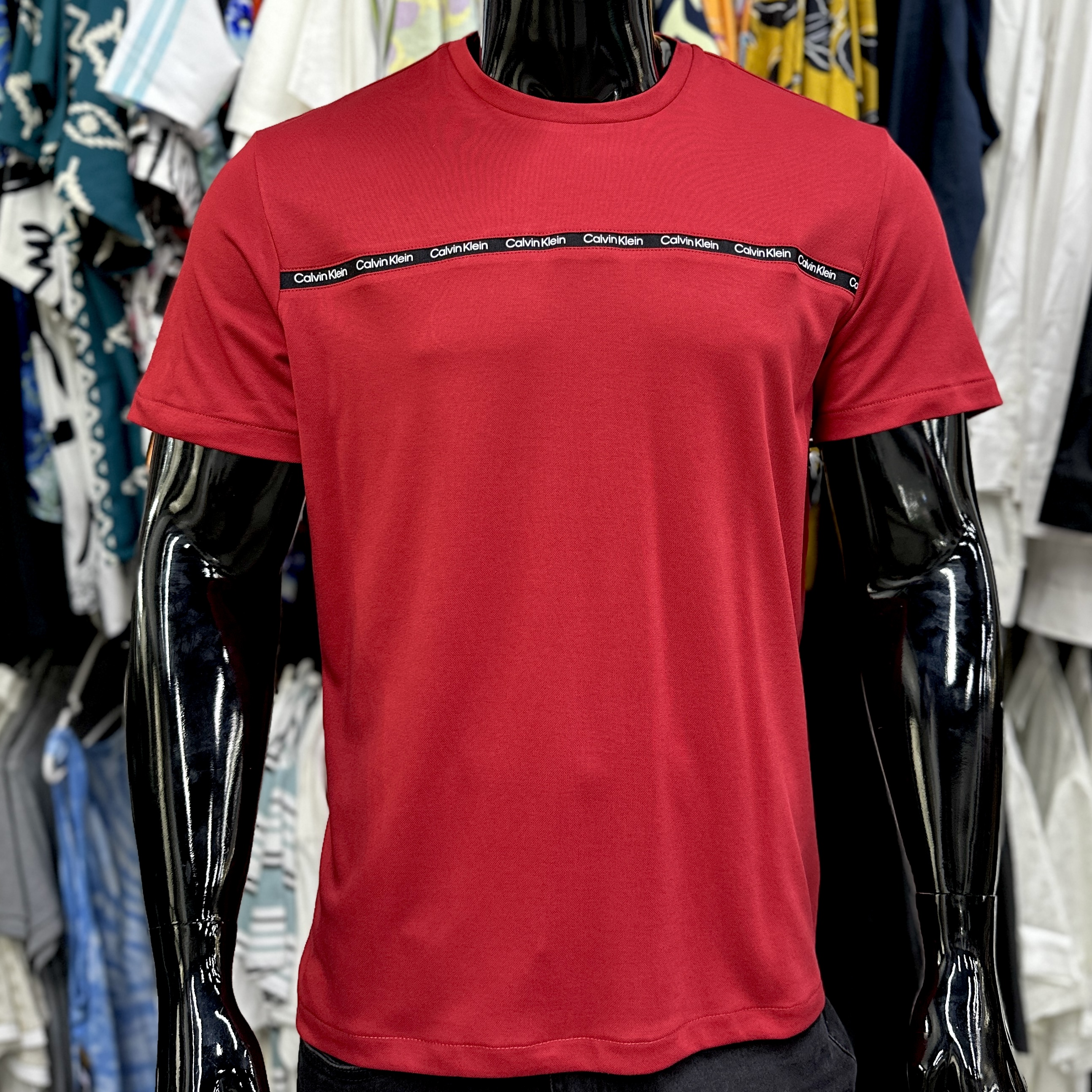 Calvin Klein Quick Dry Mesh Red T-Shirt
