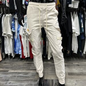S&A Tech Stretch Cream Cargo Jogger Pants