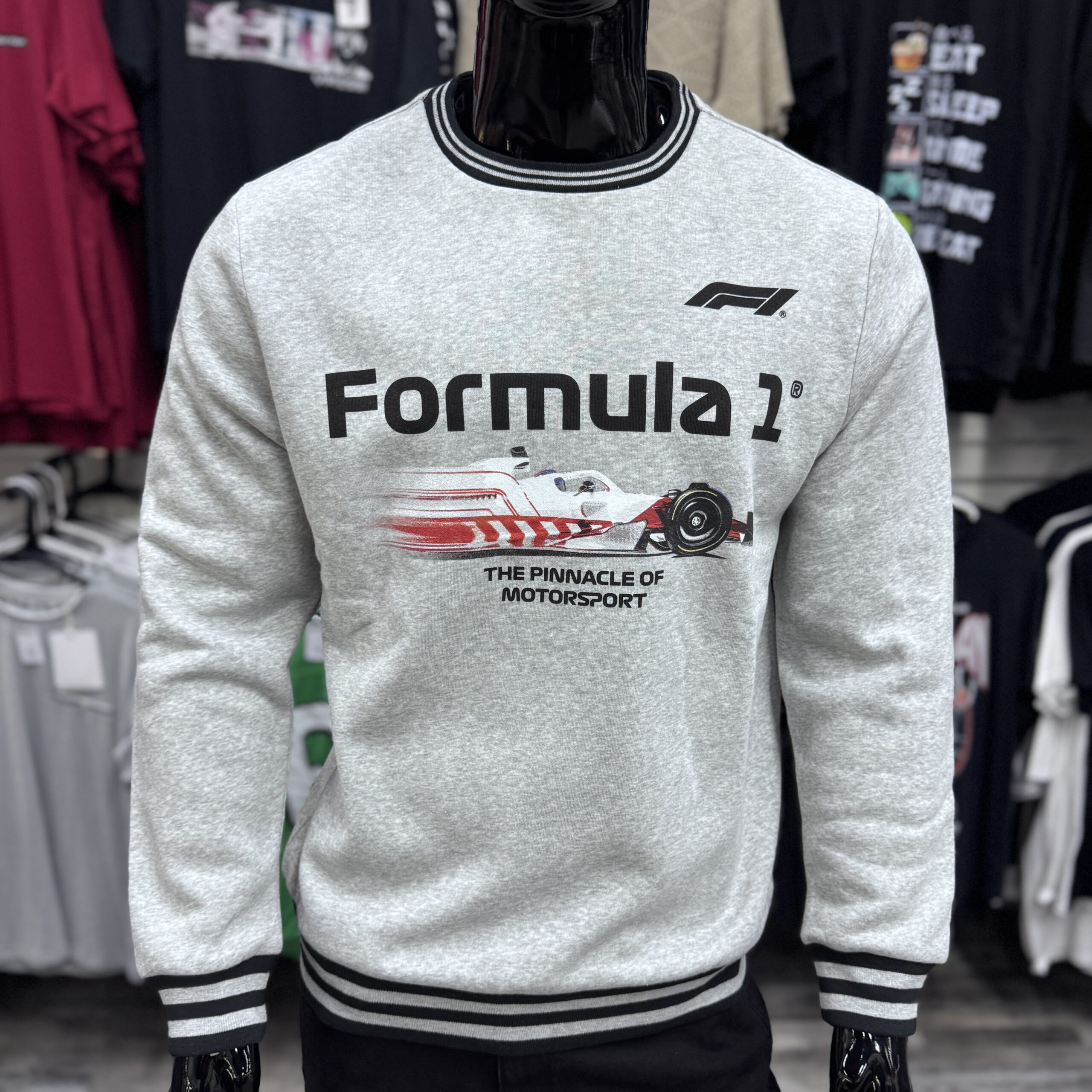 Formula 1 Motorsport Grey Crew Sweatshirt