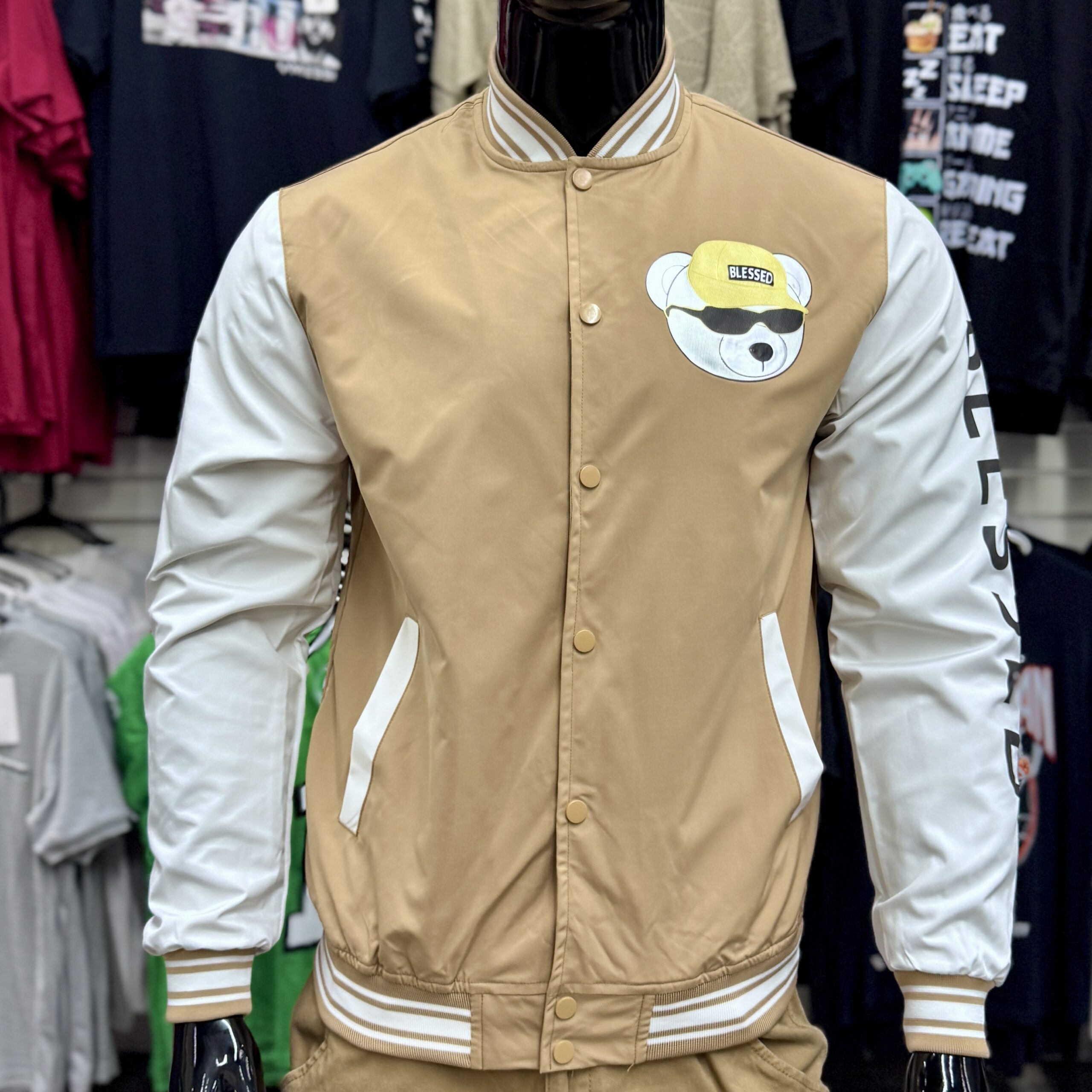 Blessed Bear Varsity Windbreaker Jacket