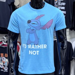 Stitch I'd Rather Not Graphic T-Shirt