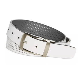 [CLR] PGA Tour Perforated Reversible Belt White/Grey