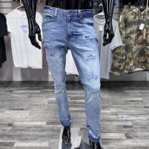 Skinny Distressed Thursday Jeans Light Blue Wash