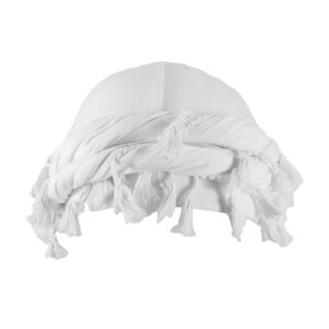 Male Retro White Tassel Turban