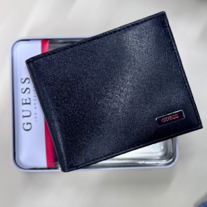 Guess Textured Black Leather Wallet