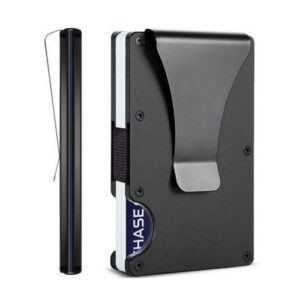 RFID Card Holder with Money Clip Matte Black
