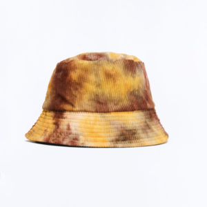 Orange Spilled Corduroy Bucket Hat