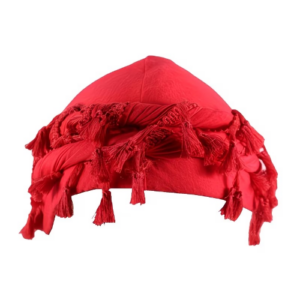 Male Retro Red Tassel Turban