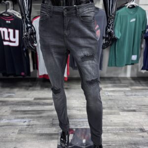 Your Everyday Skinny Distressed Jeans Black Wash