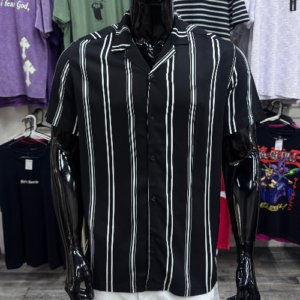 LevelTEN Black Noir Stripe Shirt